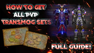 How to get ALL Gladiator PVP Transmog Sets in World of Warcraft WOW Guide