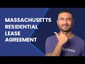 Massachusetts Residential Lease Agreement for Rental Properties Free Template