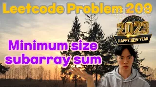 Leetcode 209 Minimum Size Subarray Sum Two pointer