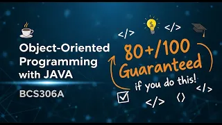 BCS306A VTU Important Questions OOP with Java Exam-Oriented Preparation