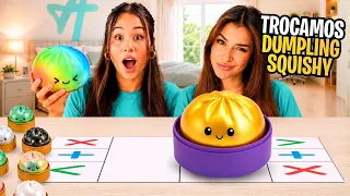 A MAIOR TROCA de DUMPLING SQUISHYS — quem levou o DUMPLING DOURADO pra casa ?