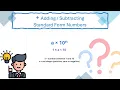 Standard Form Addition Subtraction Easy Exam Trick