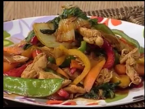 Pollo estilo Chino con vegetales 