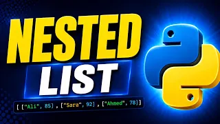 Nested Lists in Python list inside list Python Lists for Beginners python for beginners