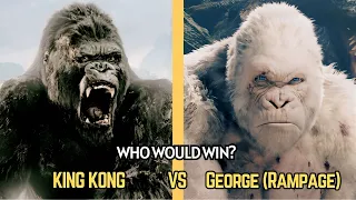 king kong vs george rampage who would win kingkong whats on hollywood 
