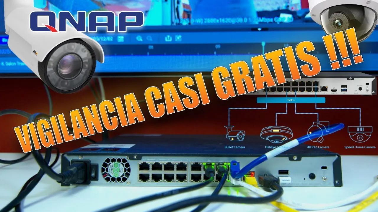 Grabador “casi GRATIS” con IA, switch PoE+ y 16 licencias ⚡️ Videovigilancia TODO-EN-UNO