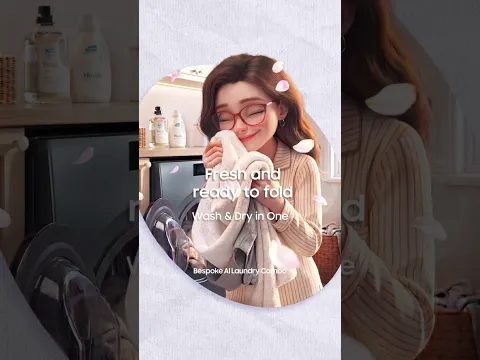 Before & After Bespoke AI Laundry Combo - Wash & Dry in One｜Bespoke AI｜Samsung