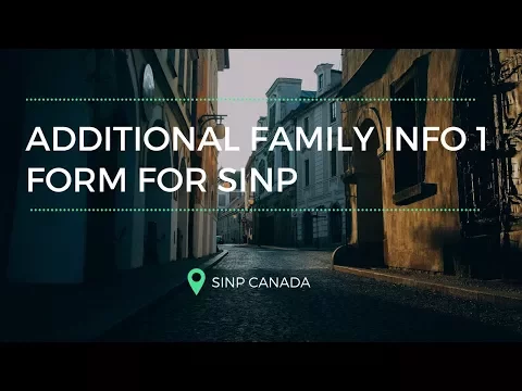 Download MP3 Additional Family Information Form Sample/Guide For SINP (Language: বাংলা)