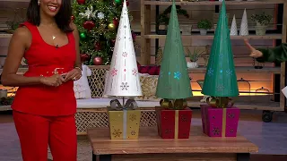 Kringle Express 38 Oversize Lit Decorative Tree with Presents on QVC