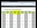 Valencia Calendar Tutorial