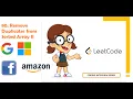 Remove Duplicates from Sorted Array II Leetcode 80 Amazon Google Facebook interview question