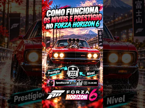 COMO FUNCIONAM OS NÍVEIS E PRESTÍGIOS NO FORZA HORIZON 6! #forzahorizon6