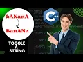 C code to toggle a string Geeks - for
