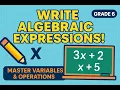 Algebraic Expressions Made Easy Writing with Variables Math 6