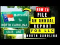 How To File Annual Report for LLC in North Carolina Step-by-Step for 2026