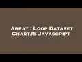 Array Loop Dataset ChartJS Javascript