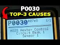 How To Fix P0030 Engine Code HO2S Heater Control Circuit Bank 1 Sensor 1
