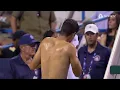 Rafael Jodar changes T-shirt in Washington