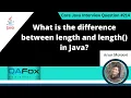 What is the difference between length and length in Java Core Java Interview Question