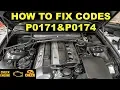 HOW TO FIX P0171 P0174 Codes COMMON E46 VACUUM LEAKS