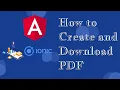 Ionic 7 Capacitor How to create and download pdf files