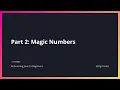 Refactoring Java for Beginners - Part 2 Magic Numbers