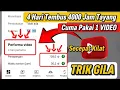 Lagu 4 HARI SAJA ‼️CARA CEPAT MENGEJAR 4000 JAM TAYANG