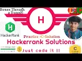 Hackerrank C Programming solutions Boxes Though a Tunnel