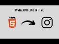 I re-created the Instagram Logo in HTML