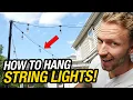 How To Hang String Lights the RIGHT Way and make them smart