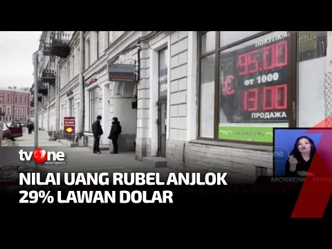 Hantaman Telak Perekonomian Rusia, Nilai Tukar Rubel Anjlok