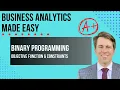 Binary Programming Easily Explained
