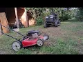 Yard machines 21 briggs stratton 550EX series 140cc push mower Cutting grass