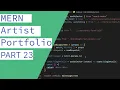 CRUD Tutorial using the MERN Stack - Portfolio Website
