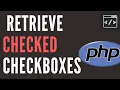 How to retrieve checked checkboxes values with and PHP