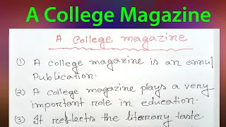 a college magazine essay a college magazine paragraph hsc ten lines about a college magazine 