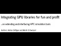 PyHEP 2020 Python GPU Libraries