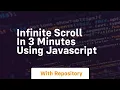 Infinite scroll in 3 minutes using javascript