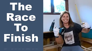 BARGE BUILD. The Race To Finish! Are we going to make it? Sailing Ocean Fox Ep 215