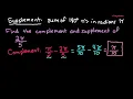 Find Complement and Supplement of Given Angle in Radians