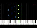 ekki hugsa Ólafur Arnalds Piano Cover Piano Tutorial Synthesia Piano
