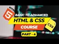 HTML CSS Full Course Part - 4 Where and how is HTML5 used