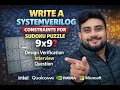 Solving Sudoku Using System Verilog Constraints Real DV Interview Question
