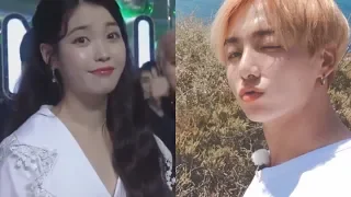 IU all reactions to JUNGKOOK