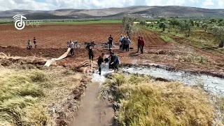 نهر عفرين بدء يتدفق من جديد 