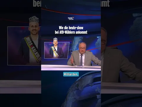 Wie die heute-show bei AfD-Wählern ankommt | heute-show #shorts