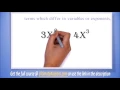 Algebra 1 Lesson 1 - Intro to Algebra Definition of terms