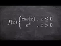 Learn How to Graph a Piecewise Function With Two Different Functions