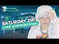 Lagu NCT DREAM  'Saturday Drip' - Line Distribution (Color Coded Bars)