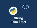 string trim start in python